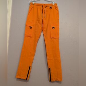 Amerin Stitch Men's Orange Cargo Pants XL